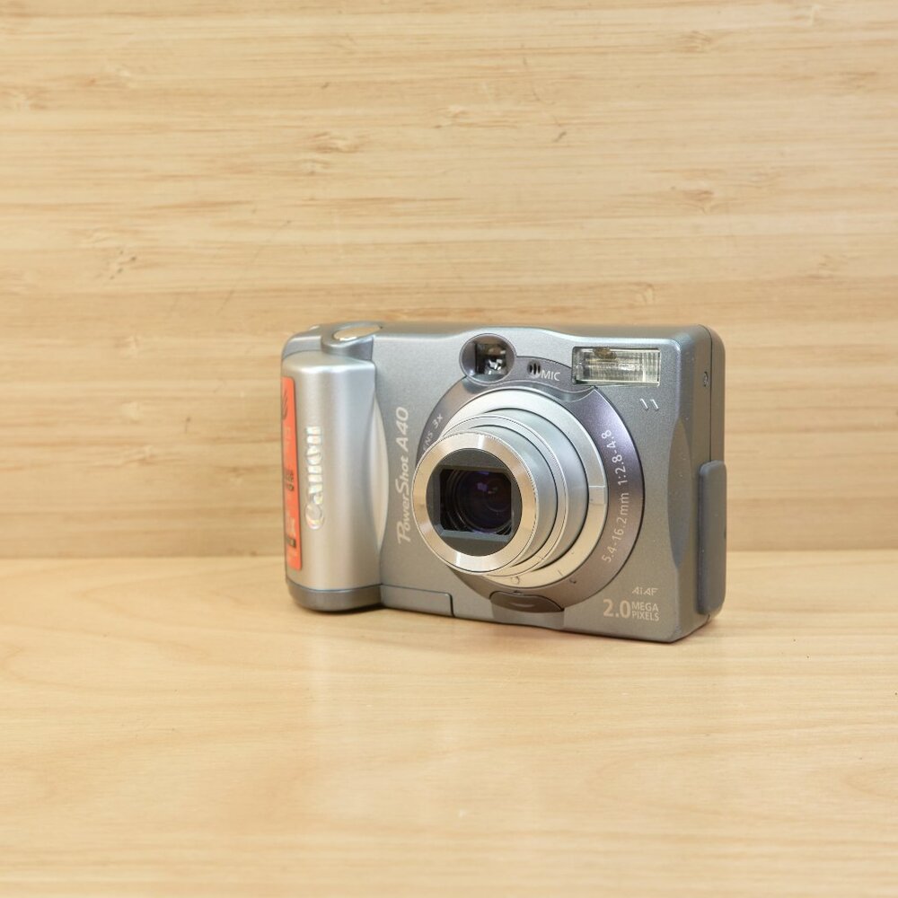 Canon PowerShot A40 2MP Digital Camera w/ 3x Optical Zoom, Tested & Working